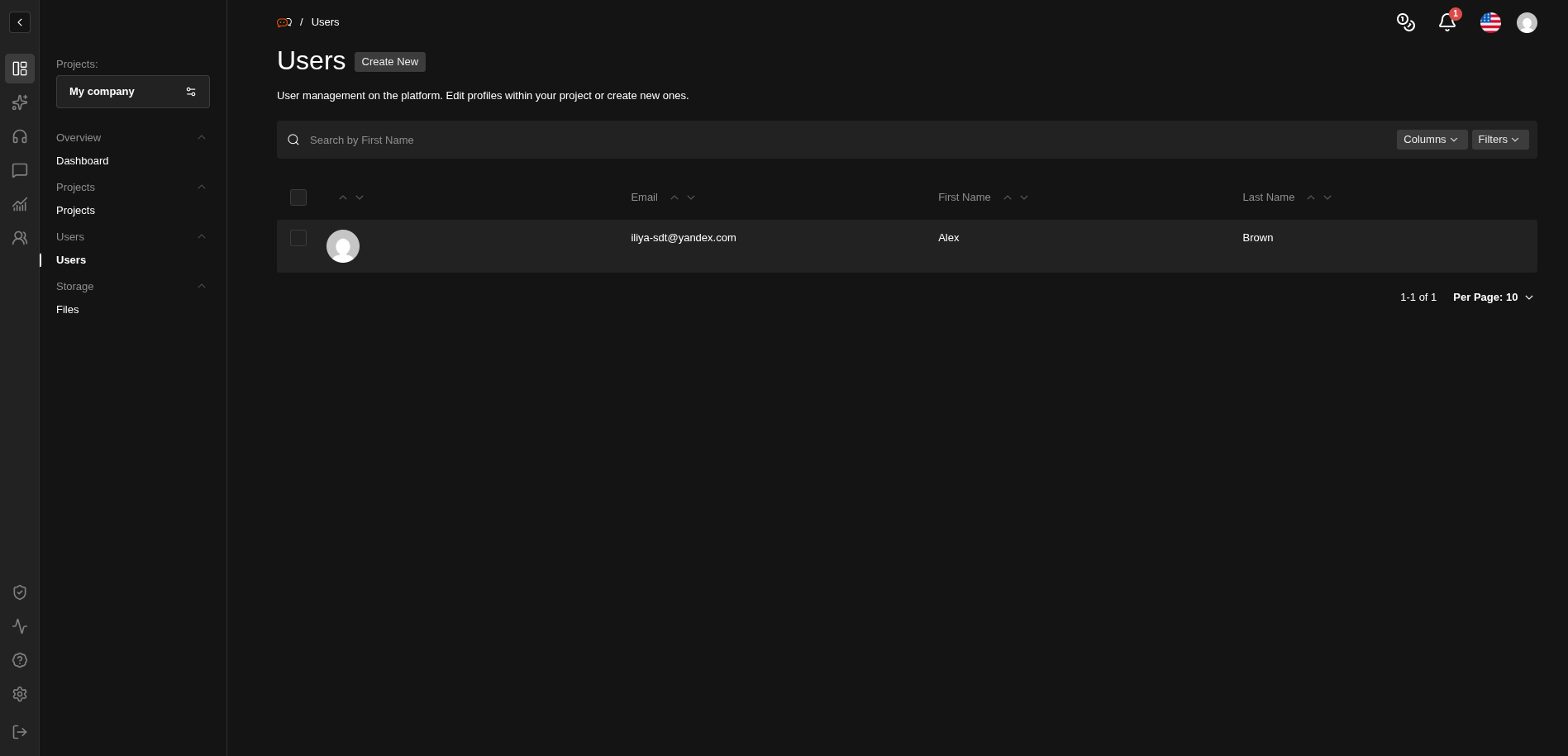 3.3. Users and Access